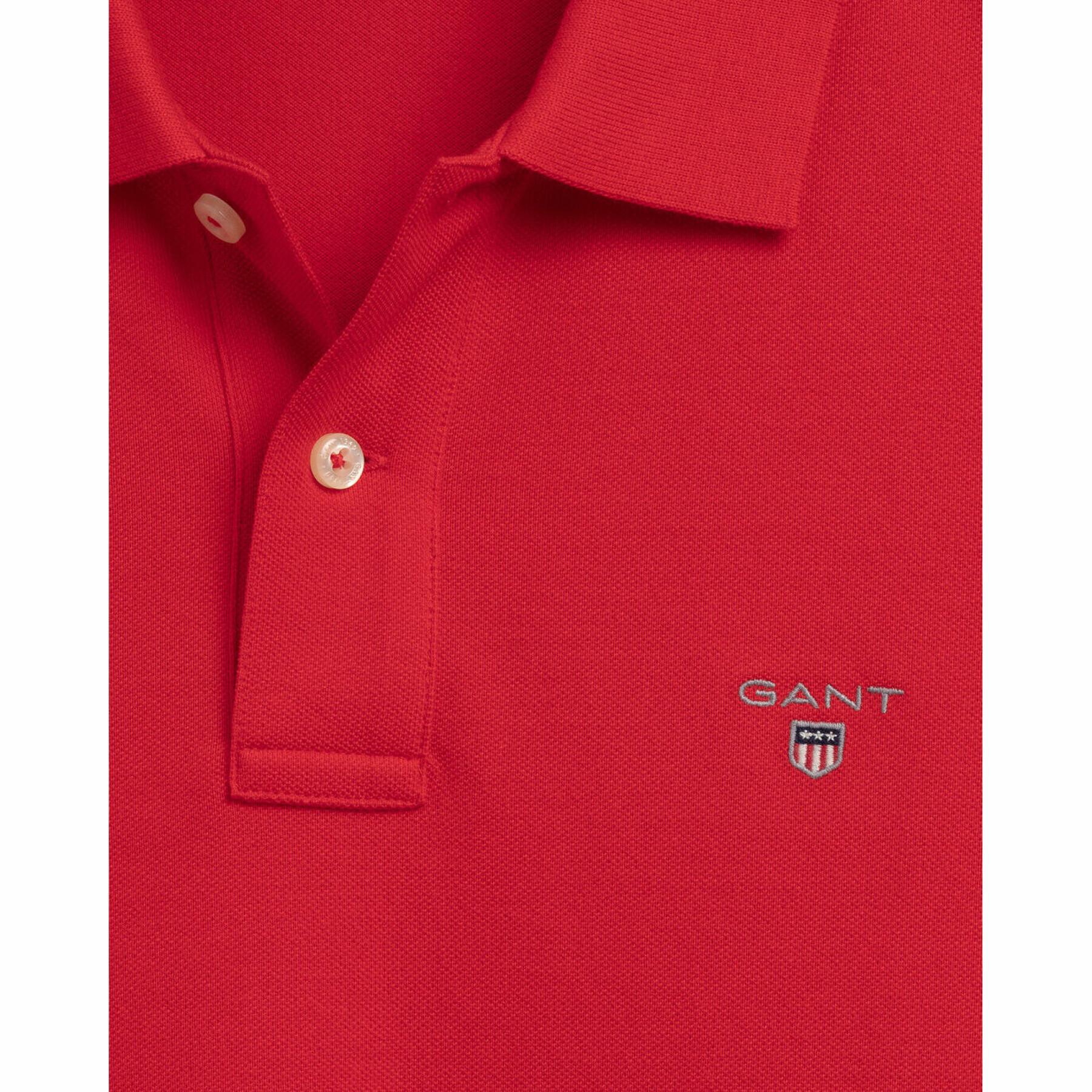 Cotton pique polo shirt Gant Original Rugger