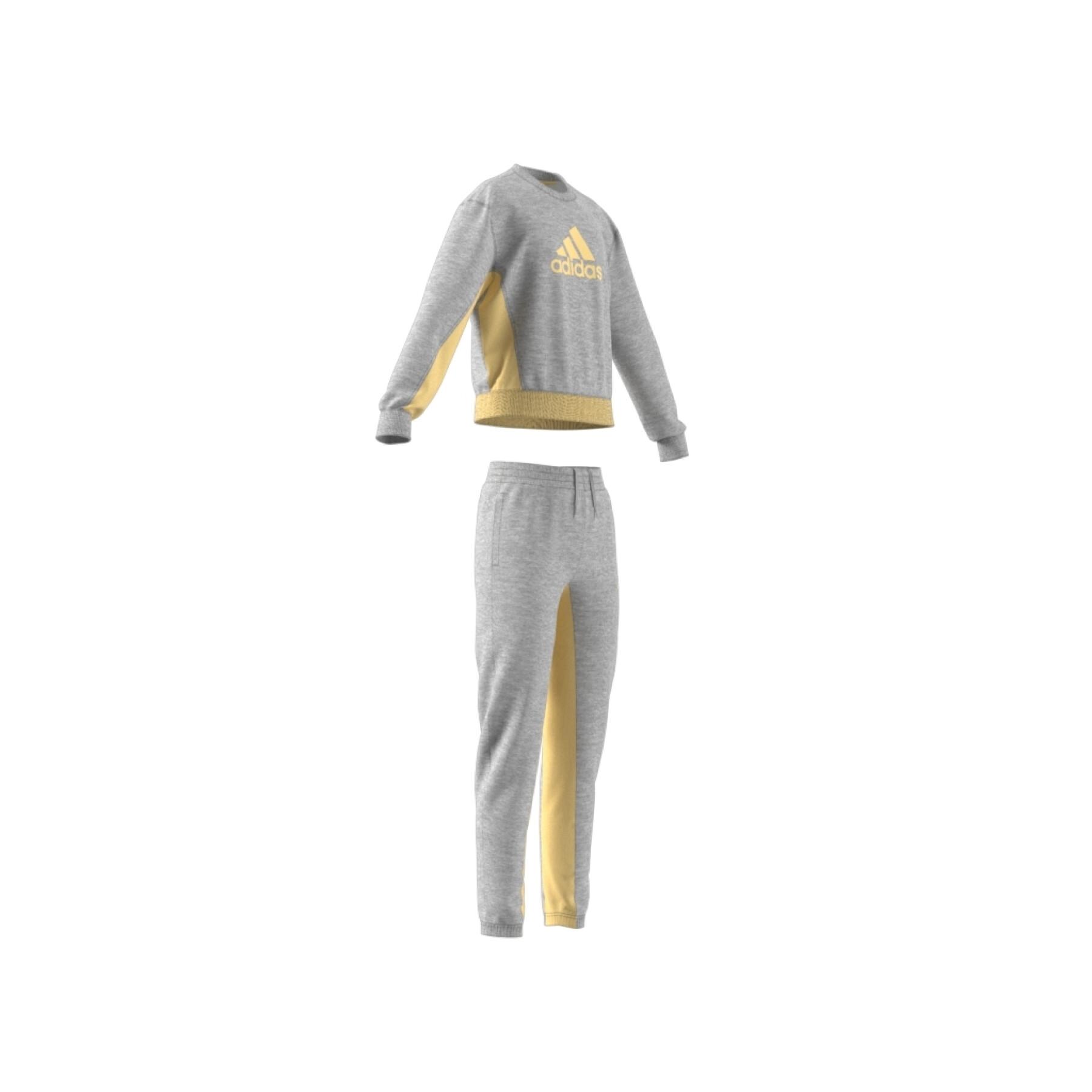 Cotton tracksuit with girl's sports badge adidas