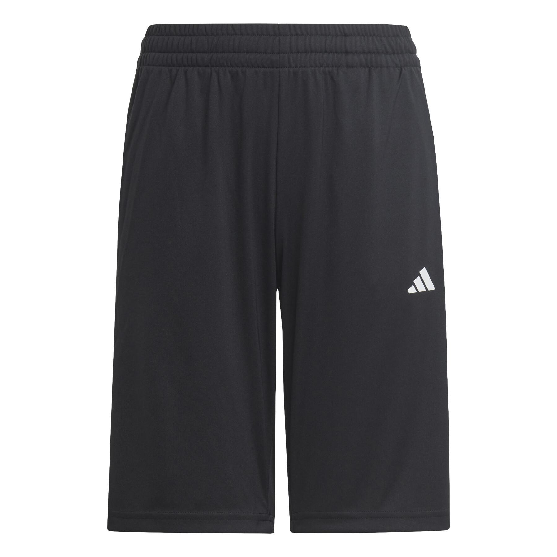 Kids jersey and shorts set adidas 3-Stripes Essentials Aeroready