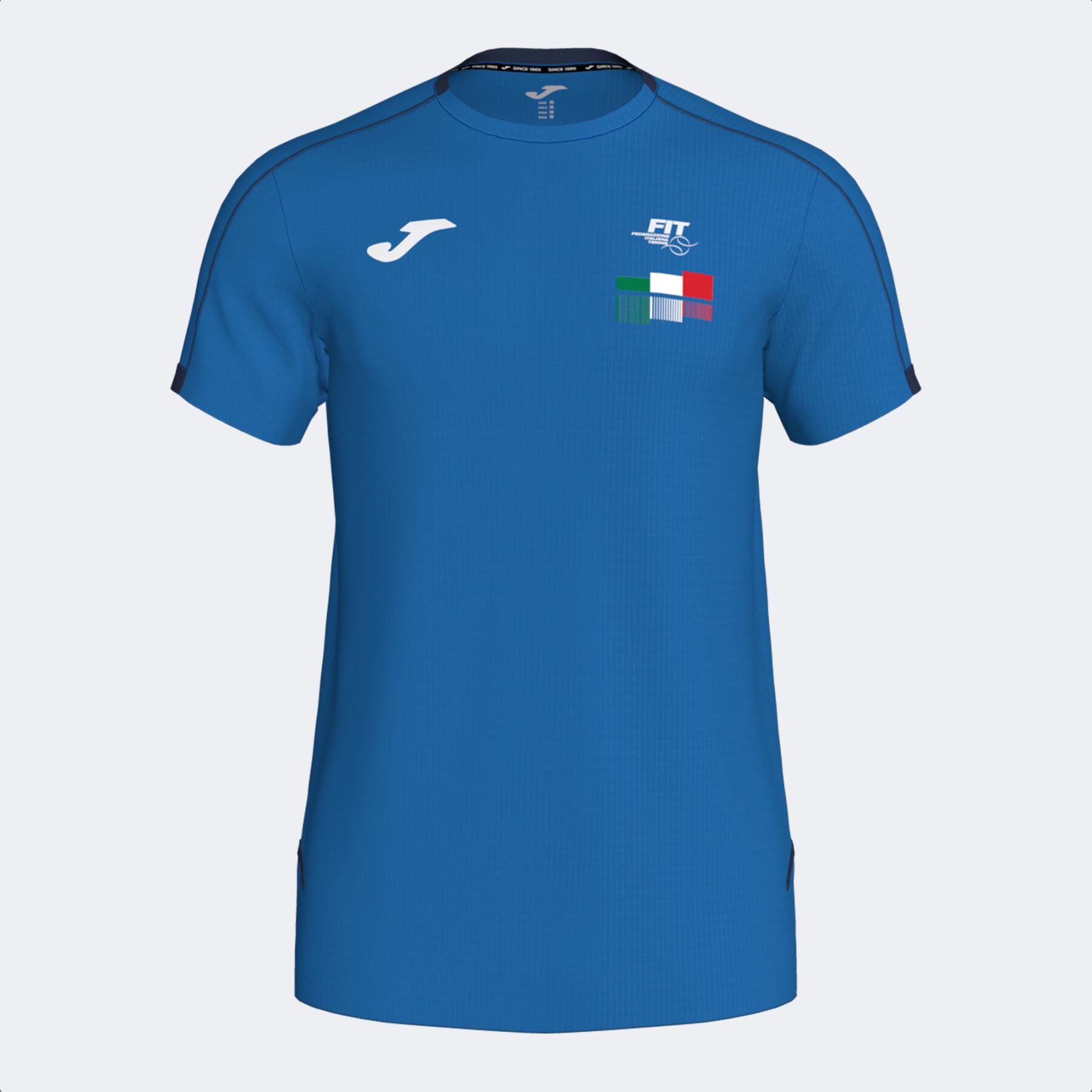 Short sleeve jersey federation italia tennis Joma