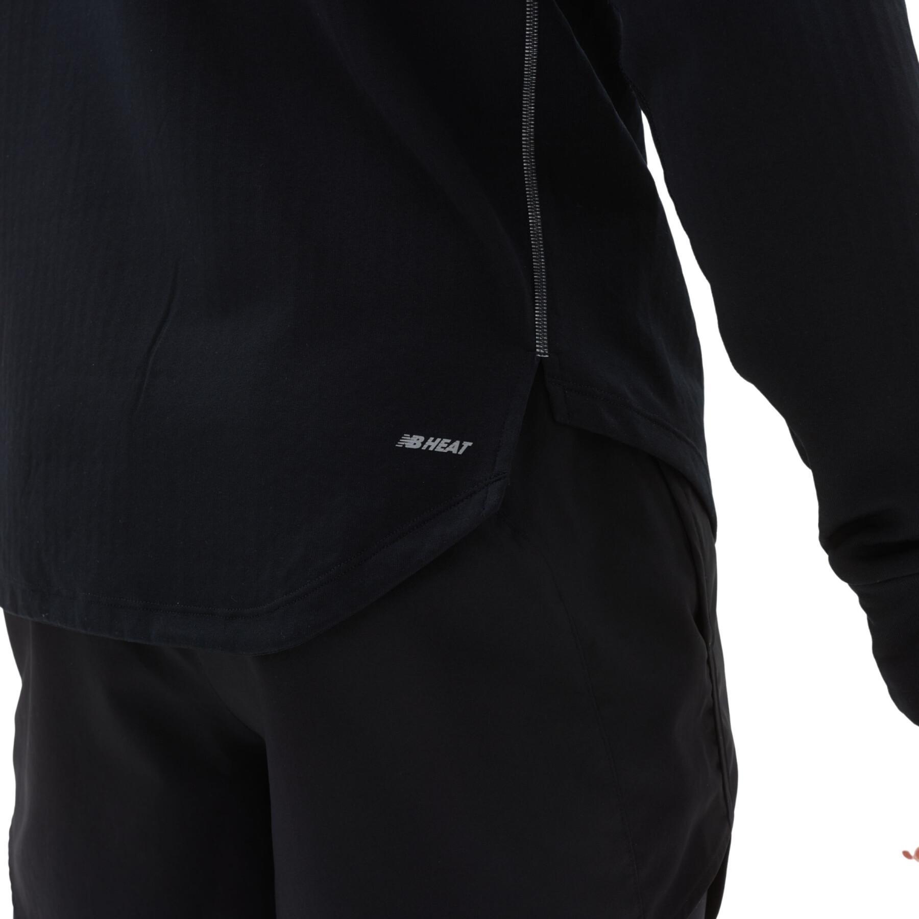 Long sleeve 1/2 zip jersey New Balance Heat Grid