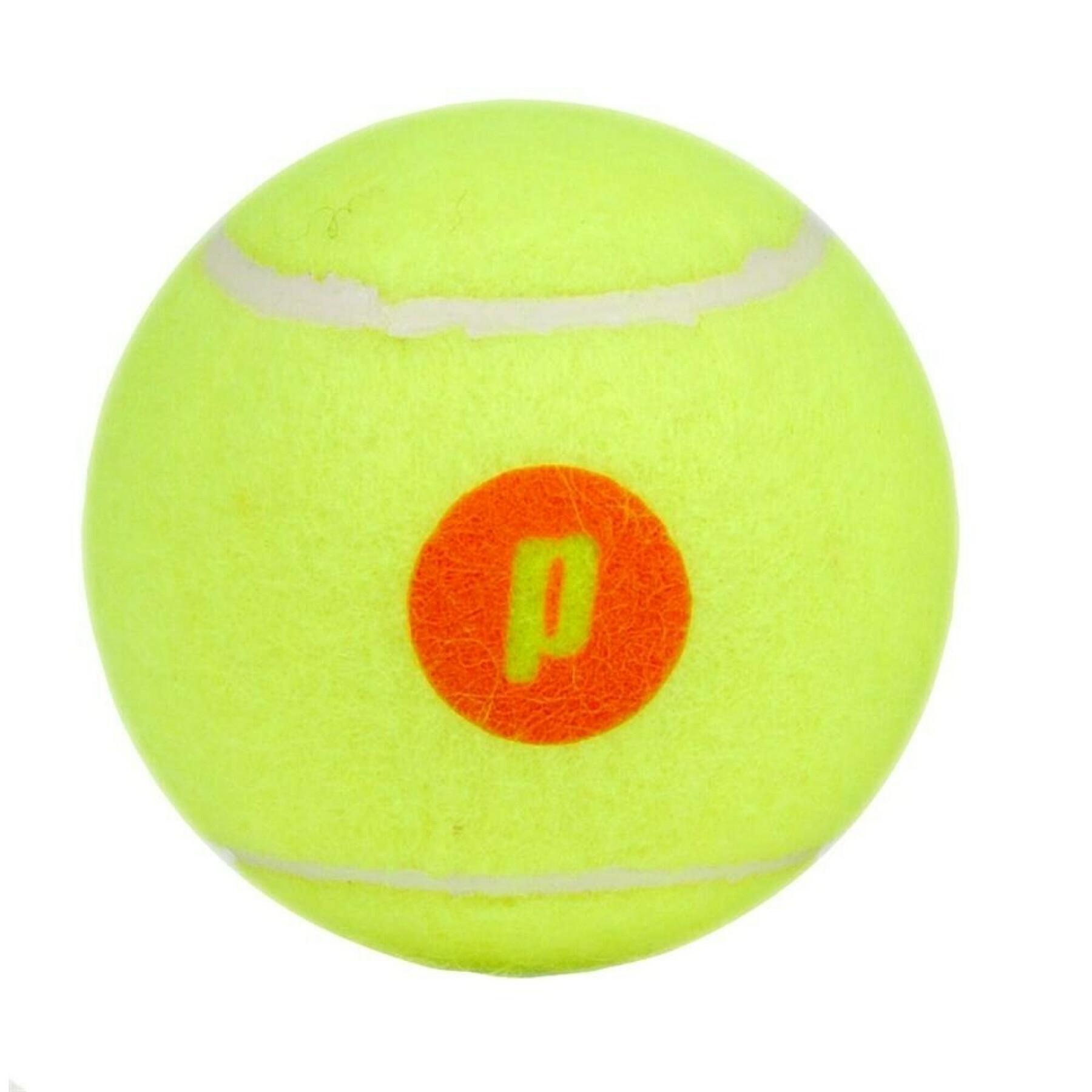 Tube of 3 tennis balls Prince Play & Stay - stage 2