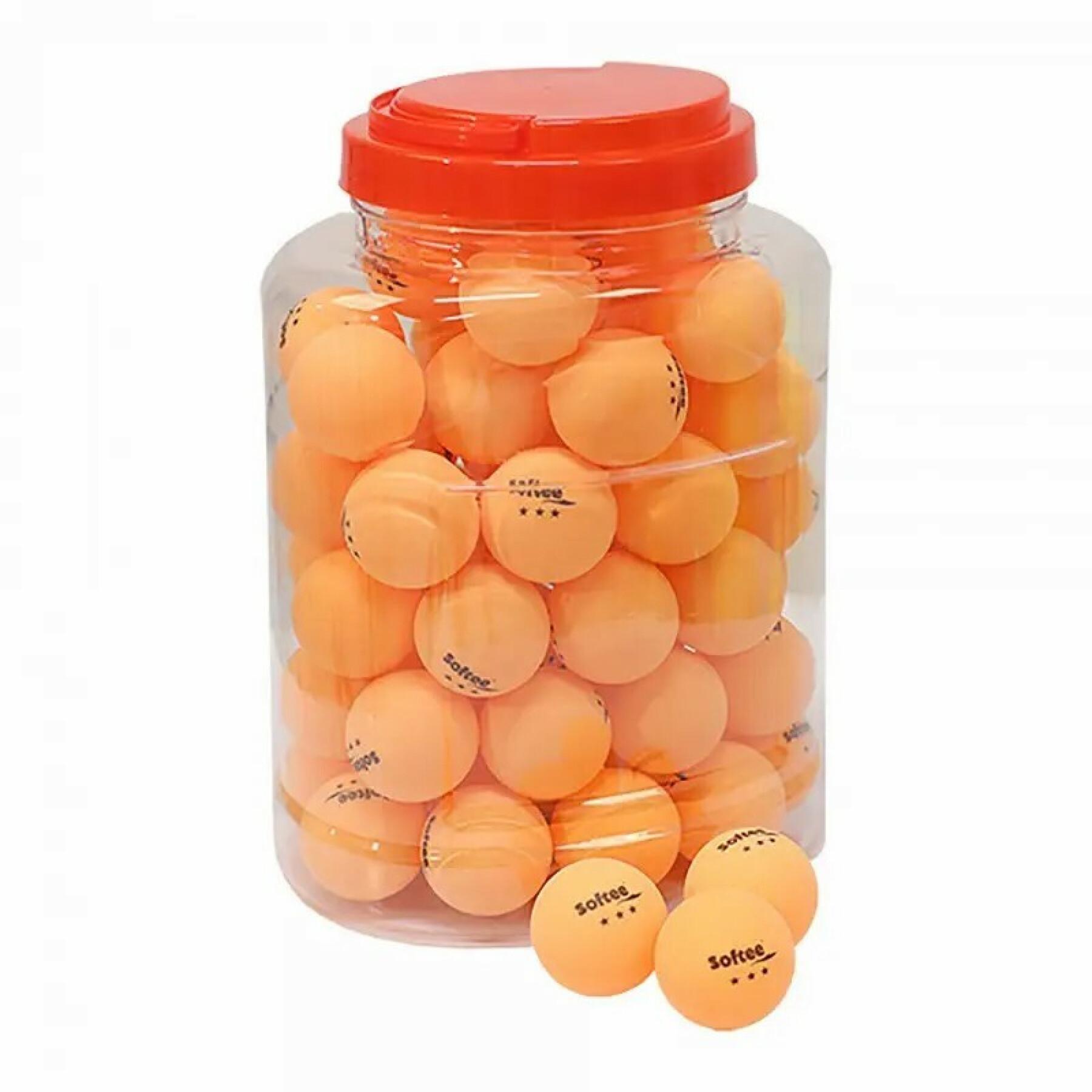 Jar of 60 table tennis balls Softee 40 mm