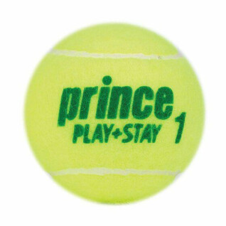 Bag of 12 tennis balls Prince Play & Stay - stage 1