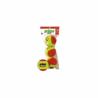 Set of 3 tennis balls Prince Play & Stay – stage 3 (felt)
