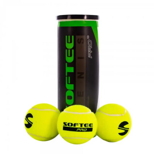 Tube of 3 tennis balls Softee Pro