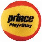 Bag of 12 tennis balls Prince Play & stay – stage 3 (foam)